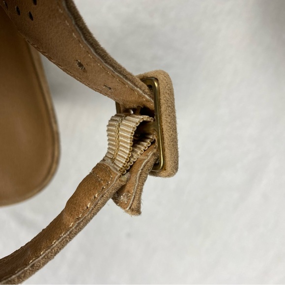 Madden Girl Womens Beckie-C Stacked Heel Peep Toe Dress Sandal Boot Camel Size 8 - Picture 11 of 15